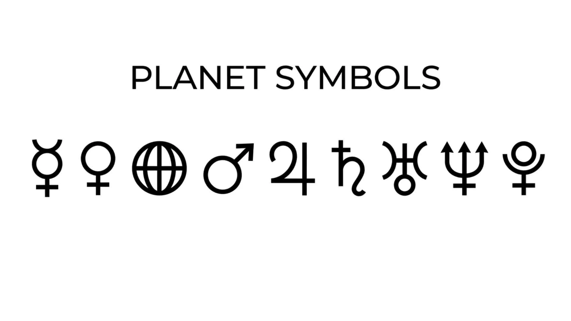 Planet Symbols