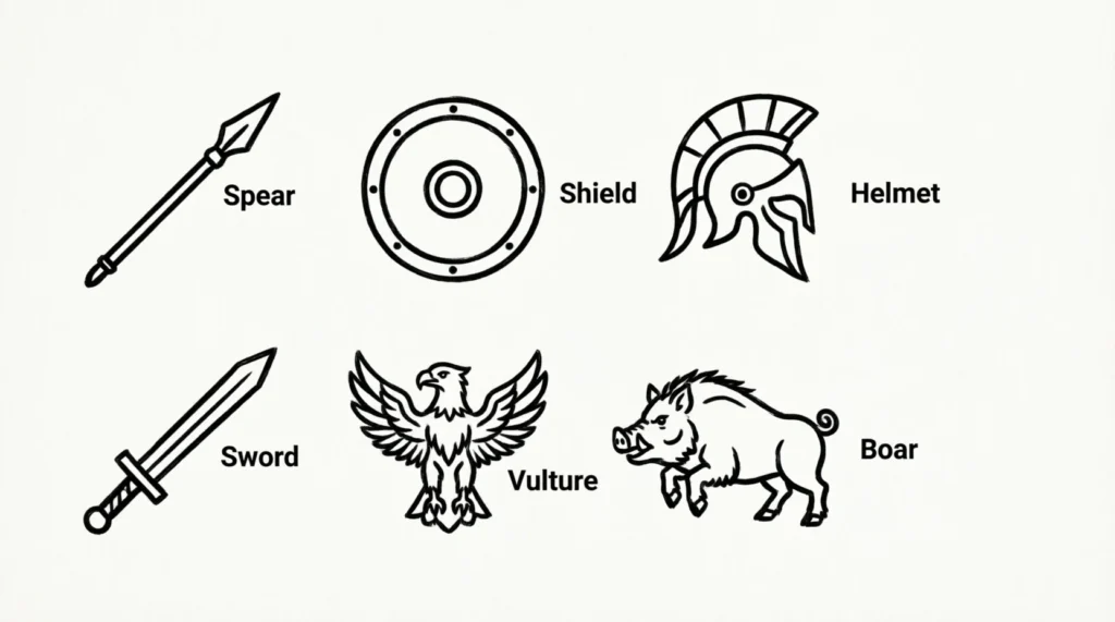 Ares Colors and Symbols