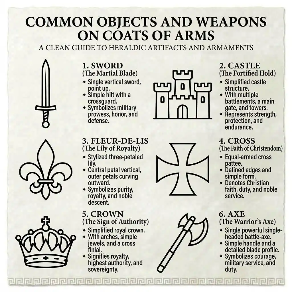 Common Objects and Weapons in Heraldry