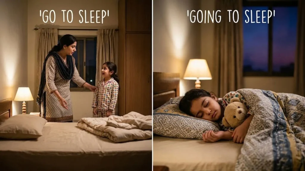 Go To Sleep” vs. “Going To Sleep”