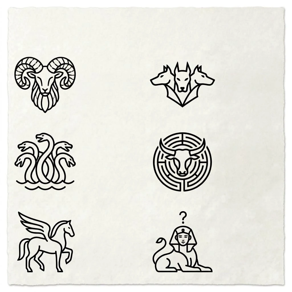 Greek Mythology Animals and Creature Symbols