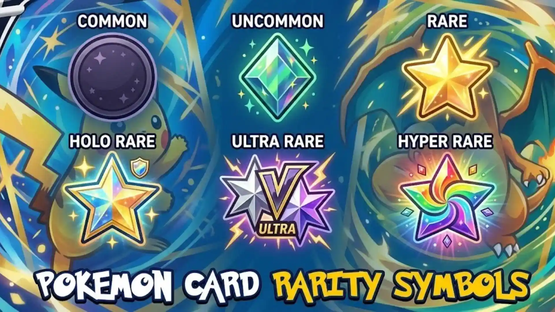 pokemon card rarity symbols
