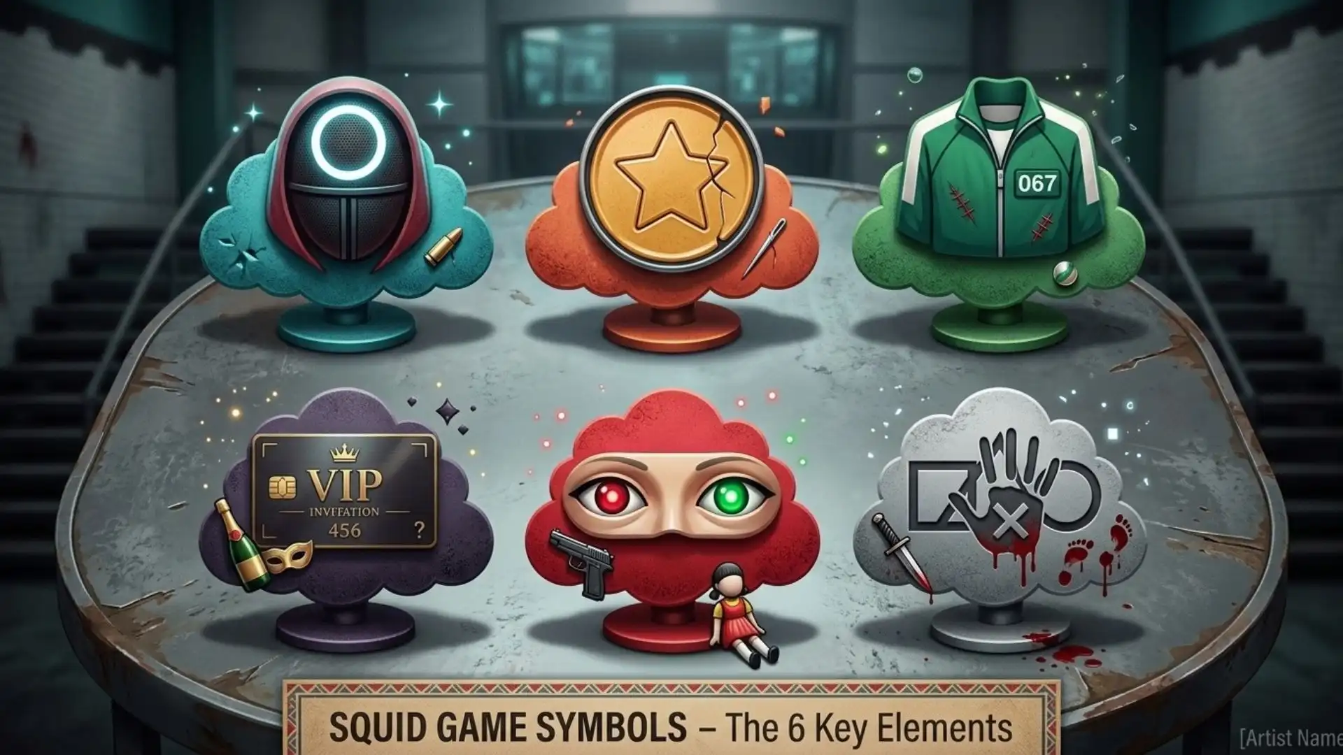 squid game symbols